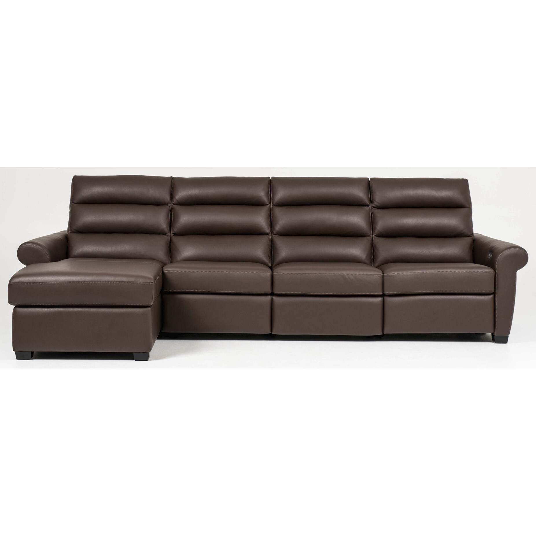 American Leather Austin Transitional Power Sofa with Chaise Sprintz
